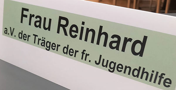 Namensschild Chaline Reinhard