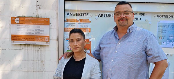 Dajana Weiß und Christian Rosenberg vom Sinti-Verein