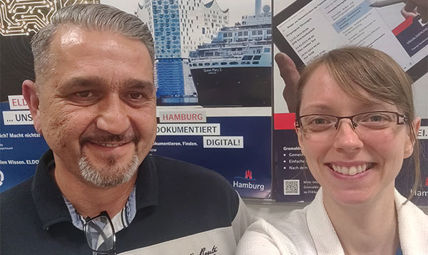 Sabrina Liedtke und Giovanni Weiß vom Sinti-Verein